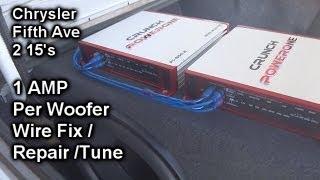 Chrysler Fifth Ave Sound System Repair - 2 15's - 2 Amplifiers (1 Per Subwoofer)