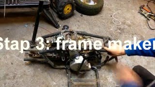 Gas powered pedal tractor build