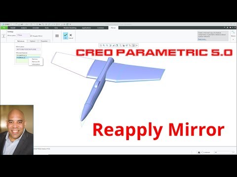 Creo Parametric 5.0 - Reapply a Mirror