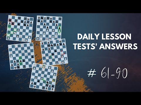 Daily Lesson Tests' Answers | #61-90