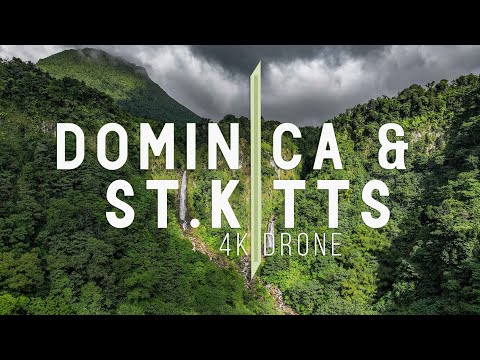 St. Kitts & Dominica | Caribbean Sea | 4K Drone Footage