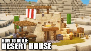 Minecraft: How to Build a Desert House - Desert Starter House Tutorial