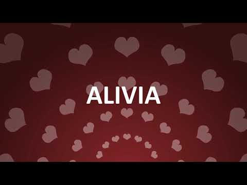 HAPPY BIRTHDAY ALIVIA