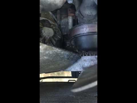 500 SL alternator removal with out removing fan clutch pt2