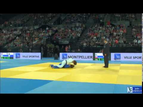 Judo 2014 European Championships Montpellier: Rosseneu (ISR) - Akkus (TUR) [-48kg] rep