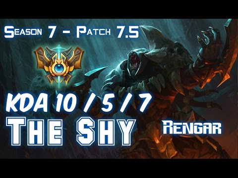 The Shy RENGAR vs YASUO Top - Patch 7.5 KR Ranked