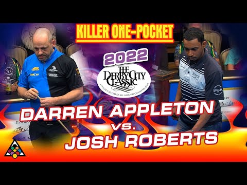 ONE-POCKET: DARREN APPLETON VS JOSH ROBERTS - 2022 DERBY CITY CLASSIC