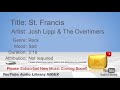 New Free Music 2018 St Francis Josh Lippi The Overtimers Rock Sad YouTube Audio Library BGM