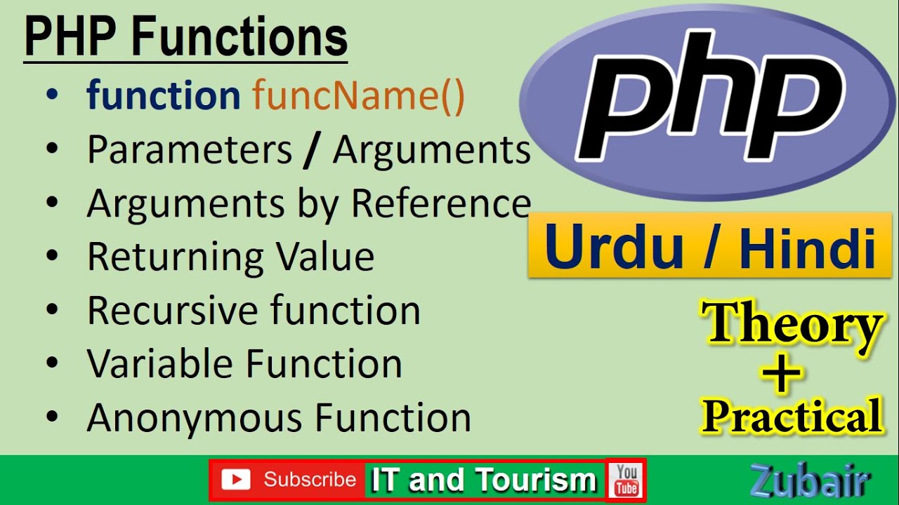 PHP Functions parameters Passing arguments by reference Return value Recursive Variable | IT Adobe
