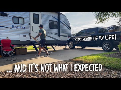My First Month of RV Living! // How it's Going and How I Got Here! Lakeview RV Resort Houston,Texas
