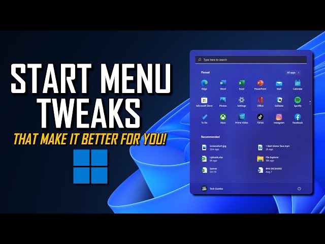 How to customize the start menu on your Windows 11 PC
