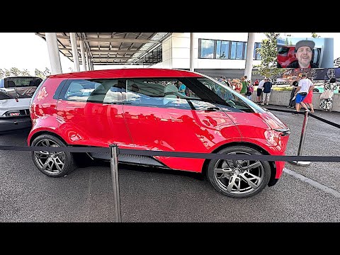 Thumbnail for Porsche Vision Renndienst full electric family Van Bus future concept service car + trailer V1097 by Porsche, Car