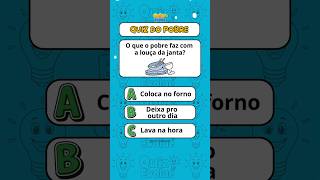 Quiz do pobre #quiz #pobre #quizgame #charada