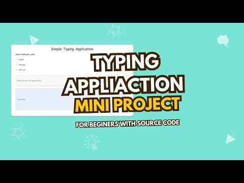 Web Development Project Typing Challenge App With Github Source Code Mini Project