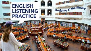 Studying at the State Library Vlog in Australia | English Listening Practice