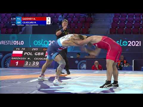 Qual. FS - 70 kg: M. GADZHIEV (POL) v. N. COJOCARU (GBR)