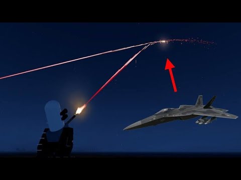 SAM/C-RAM System in Action vs Fighter Jet - Surface-to-Air Missile