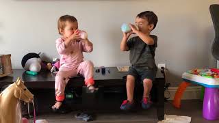 Toddlers Make Refreshing Noises While Drinking Milk - 987484