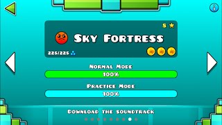 Sky fortress level 8 of Geometry Dash the Forgotten Journey (New version)