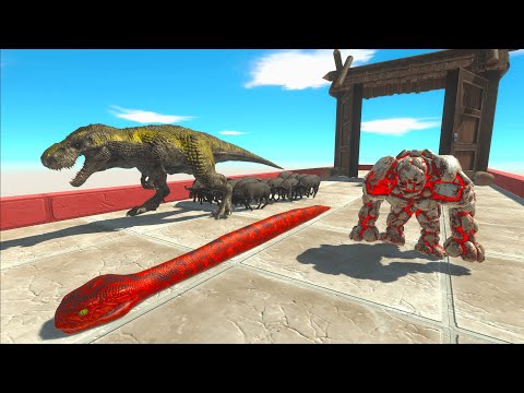 ALL UNITS ESCAPE FROM CAPE BUFFALES - Animal Revolt Battle Simulator