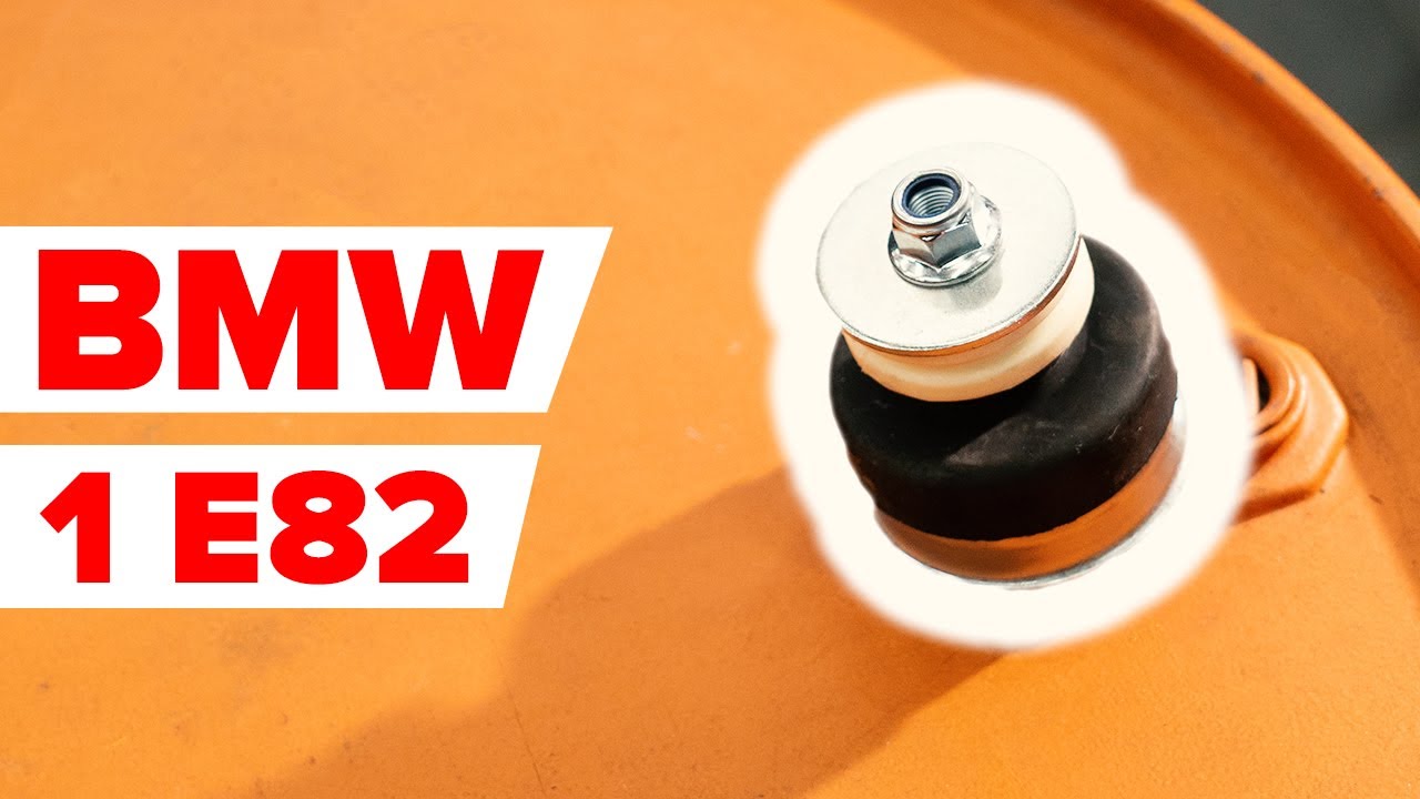 Kaip pakeisti BMW E82 atraminio guolio: galas - keitimo instrukcija