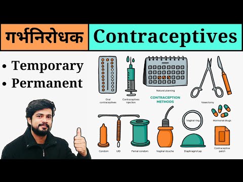 Contraceptive Methods in Hindi || Types of Contraception || Birth Control || Reproduction || Nursing