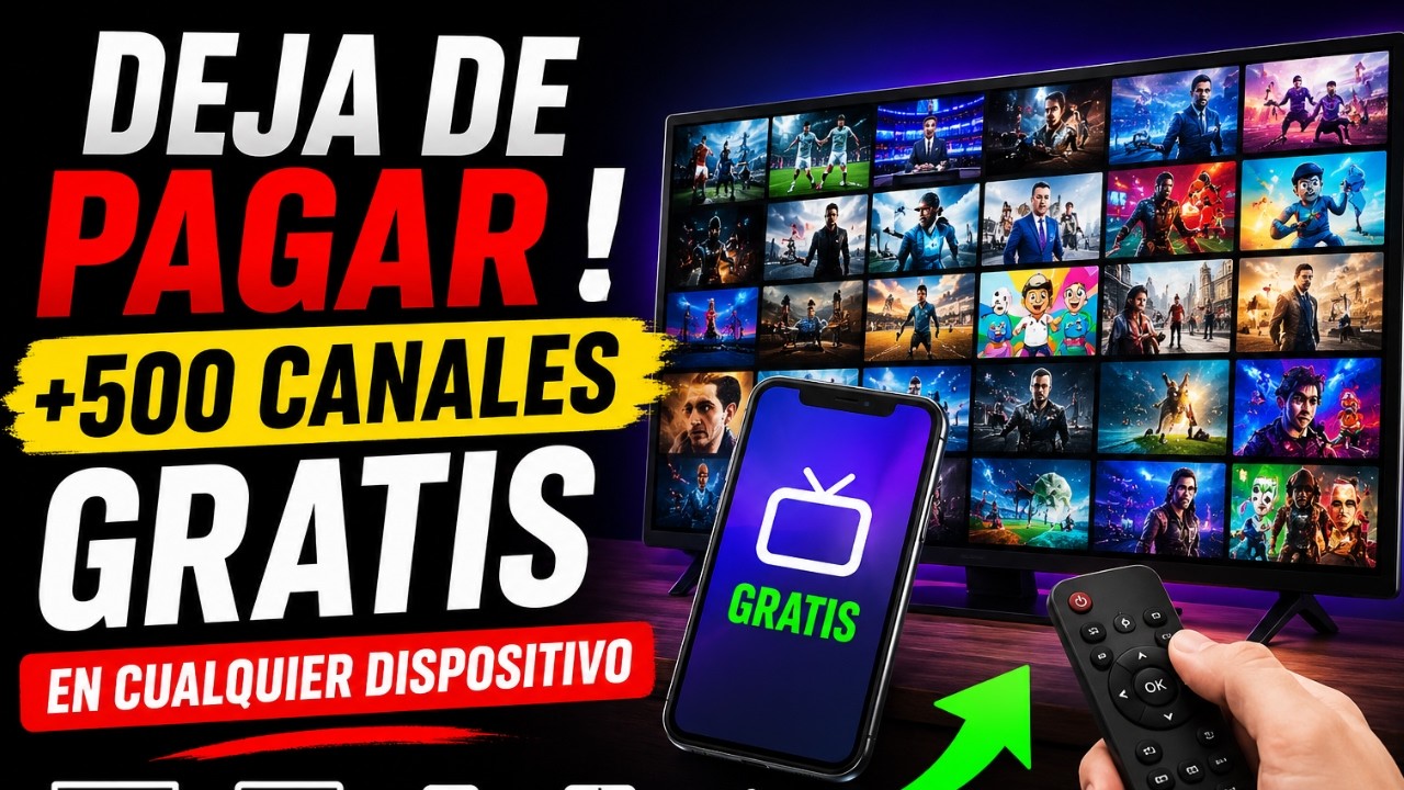 “¡Deja de pagar cable! 500+ Canales GRATIS en tu TV, PC y Celular (2026)”