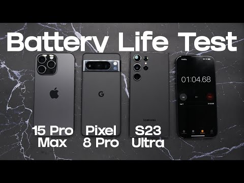 iPhone 15 Pro Max vs Pixel 8 Pro vs S23 Ultra: Battery Drain Test!