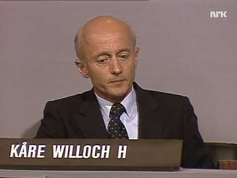 Partilederdebatt 1981 7 Kåre Willoch om Høyres hensikter med velferdstaten