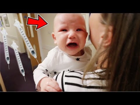 BABYS FIRST INJECTIONS - A REALLY ROUGH DAY! Video