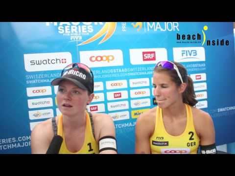 Laboureur / Sude nach dem Einzug ins #GstaadMajor Halbfinale.