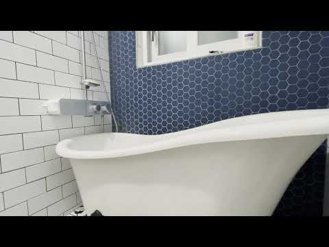 Bathtub Filling ASMR // Rainfall Shower Full Fill 1 Hour Loop