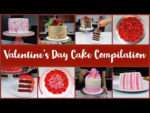 Valentine's Day Cake Decorating Compilation | CHELSWEETS