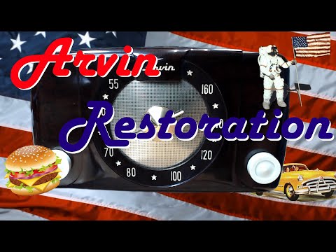 Arvin 450-TL AA5 Radio Restore Down Under with Retr0bright