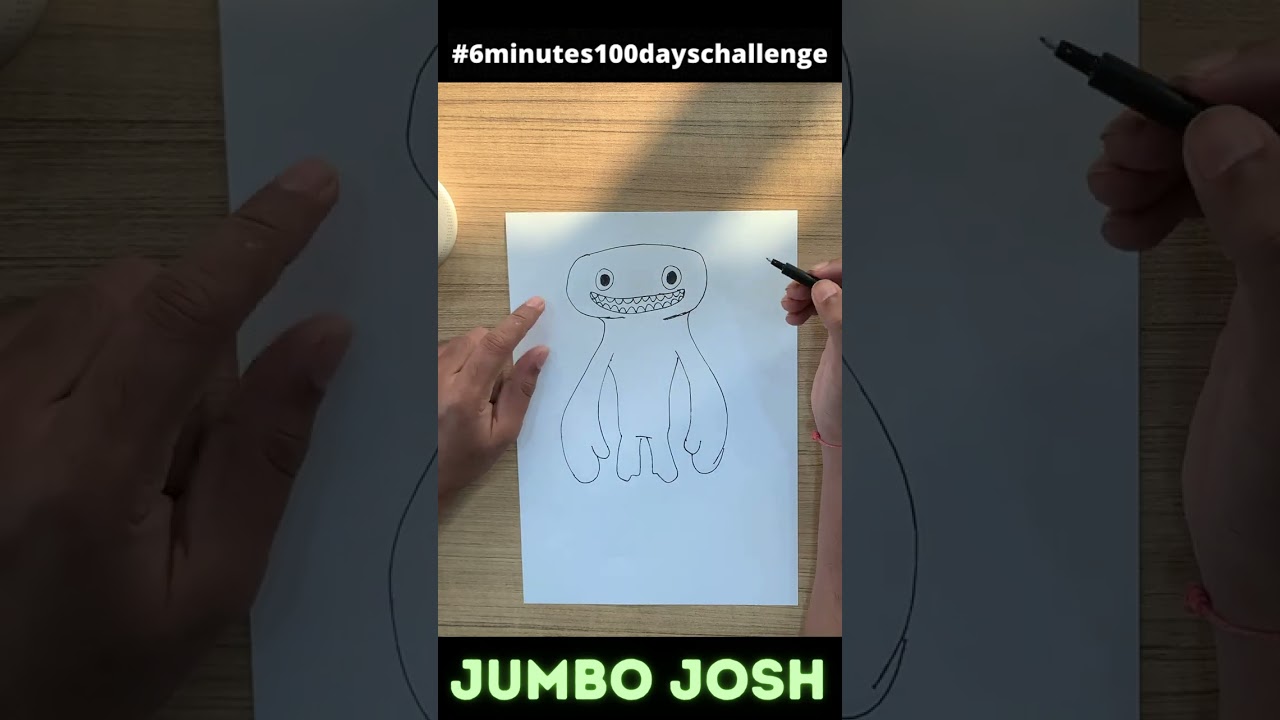 How to draw Jumbo Josh #shorts #drawing #jumbojosh