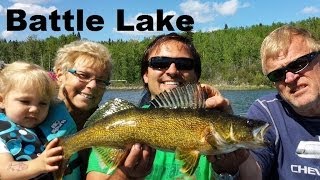 preview picture of video 'How to Catch Battle Lake Alberta Walleye'