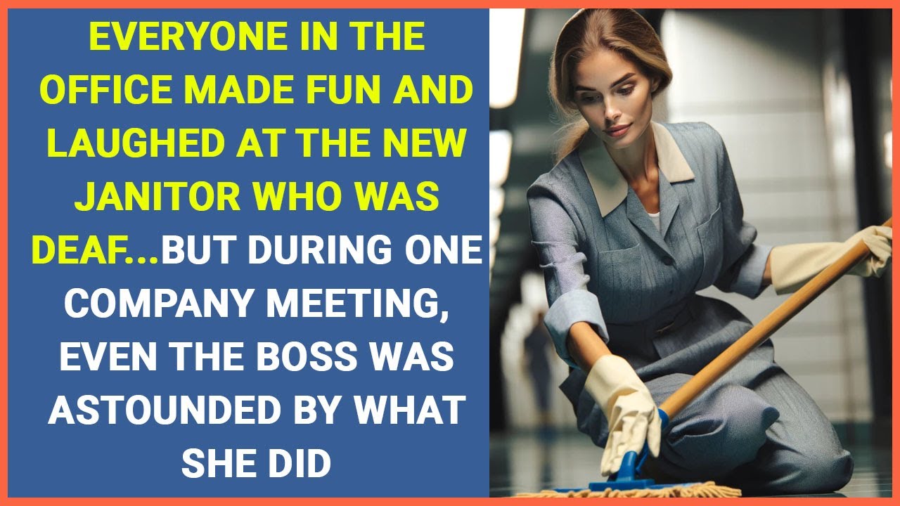 They laughed at the deaf janitor...but during company meeting even the boss was astounded by her act