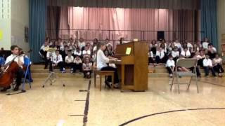 Abbie playing Beethovan's Sonata in G on piano