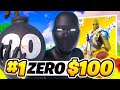 How I Won 100 FIRST Solo Zero Build Victory Cash Cup Finals