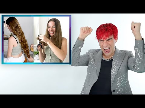 Hairdresser Reacts To People Cutting Off Their Extremely Long Hair