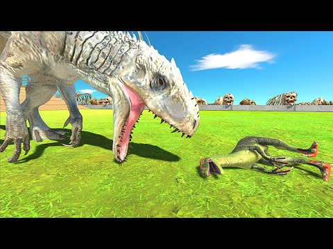 INDOMINUS REX vs CARNIVORE DINOSAURS - Animal Revolt Battle Simulator