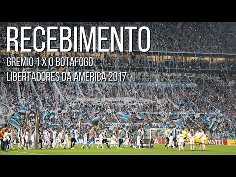 "RECEBIMENTO - Grêmio x Botafogo - Libertadores 2017" Barra: Geral do Grêmio • Club: Grêmio