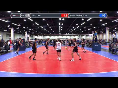 OCVC 17 Red vs 352 Elite Boys Rox 17Lime - Set #2