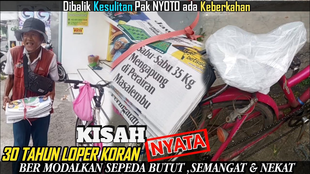 Kisah Nyata inspiratif❗Perjuangan Penjual Koran Di era digital !!