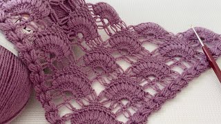 Extraordinary Beauty🩷Crochet Triangle Pattern Shawl, Bolero How-To Tutorial