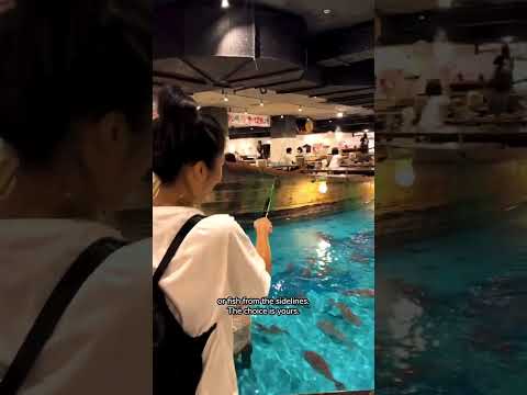 Restaurante de pesca viral no Japão. Mais de 10 milhões de visualizações no TikTok e no Reels.