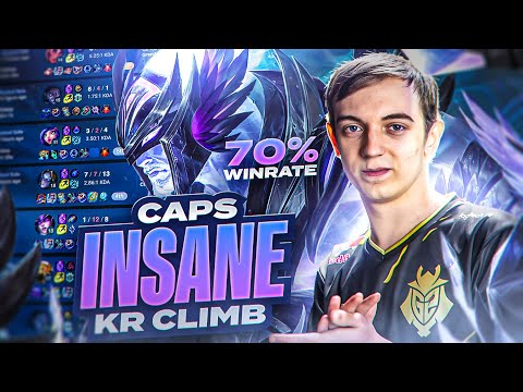 CAPS IS GOING CRAZY... *70% WIN RATE 1200LP KOREA SERVER...*