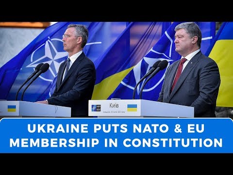 Ukraine makes NATO and EU membership part of its constitution
