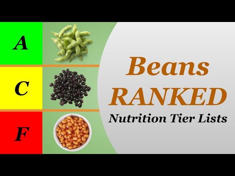 Beans Ranked - Nutrition Tier Lists
