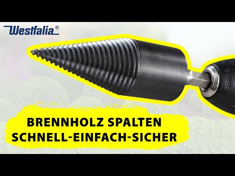 Westfalia Holzspaltbohrer "X-Split", SDS-Plus & Sechskant-Kegelspalter für Bohrmaschinen | Westfalia